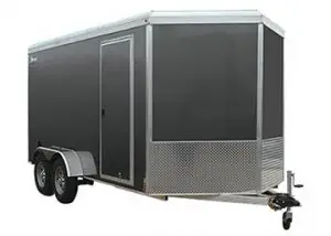 3 Place Enclosed Snowmobile Trailer - Triton VC-716 Vault